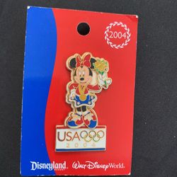 3306 Disney collector pin, 2004 Olympics, Mickey with laurel leaf crown