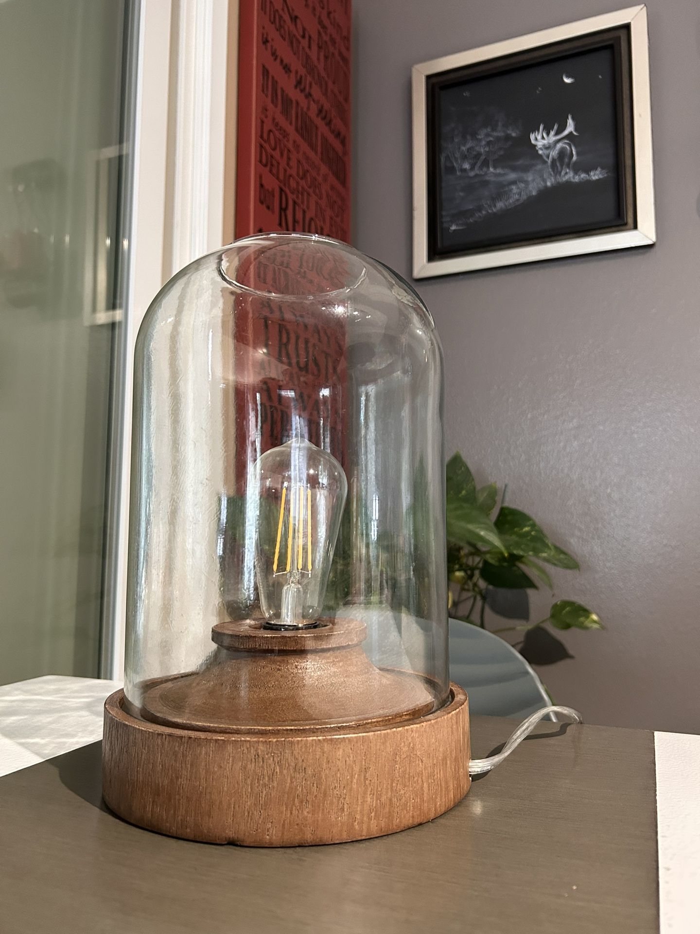 Vintage-Style Dimmable Glass Lamp