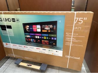 75 TV LG free delivery $55 to Financing six month warranty 75 LG 4K smart  HDTV