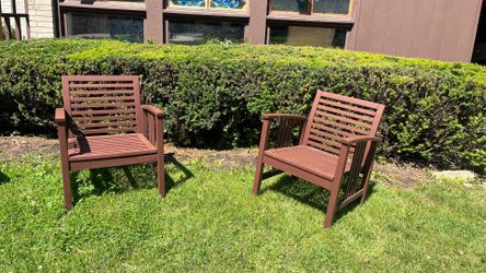 Two patio chairs