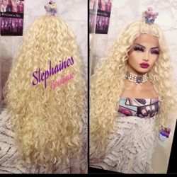 Human Hair Blended Lace Front Wig 