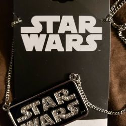 New - Disney Star Wars Crystal Necklace