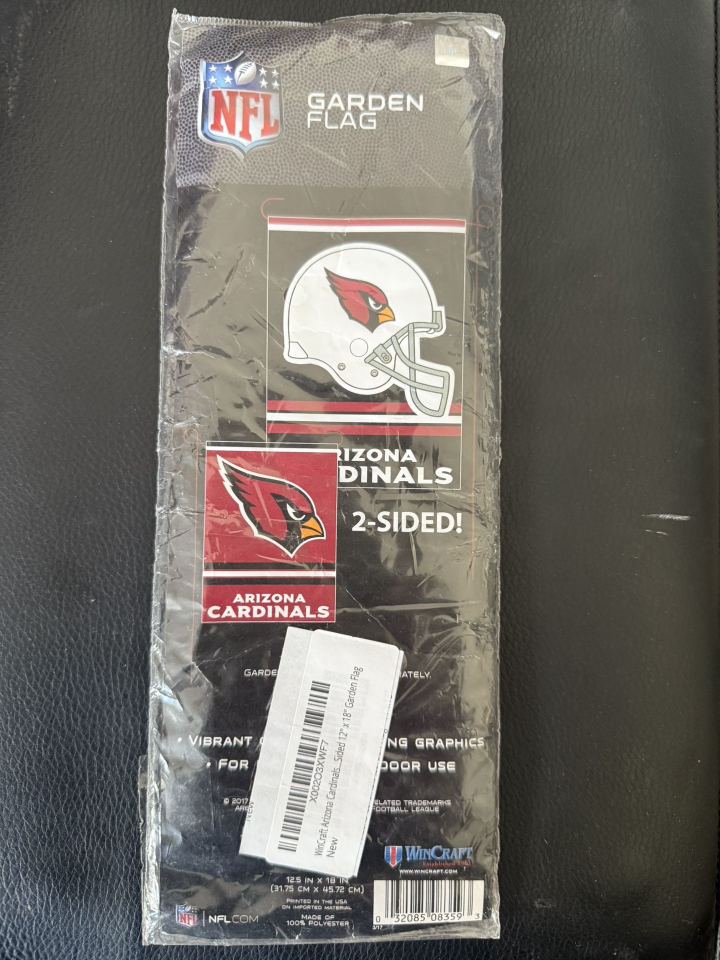 Official Arizona Cardinals 2 Sided garden flag 12.5”18”