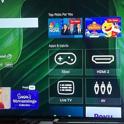 TCL Roku 65” With Remote Smart TV