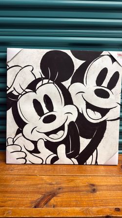 Disney Mickey & Minnie Canvas Wall Art 24x24 Hobby Lobby