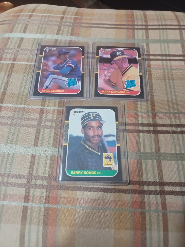 3 Baseball Rookie Cards