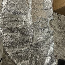 Silver Sequence Skirt