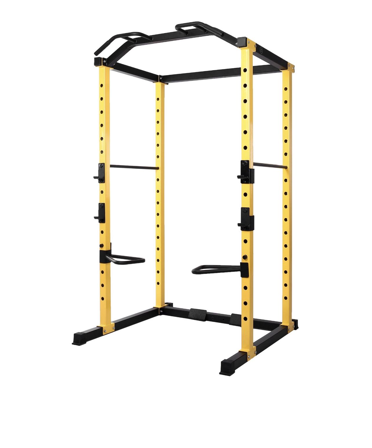 Everyday Essentials 1000-Pound Capacity Multi-Function Adjustable Power Cage with J-Hooks