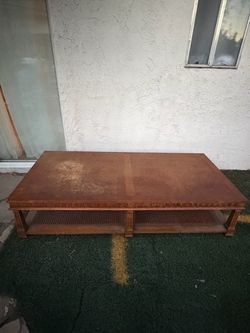 Wooden coffee table