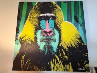 CB2 Gorilla Canvas Art