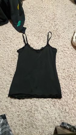 Black Lace Tank Top L
