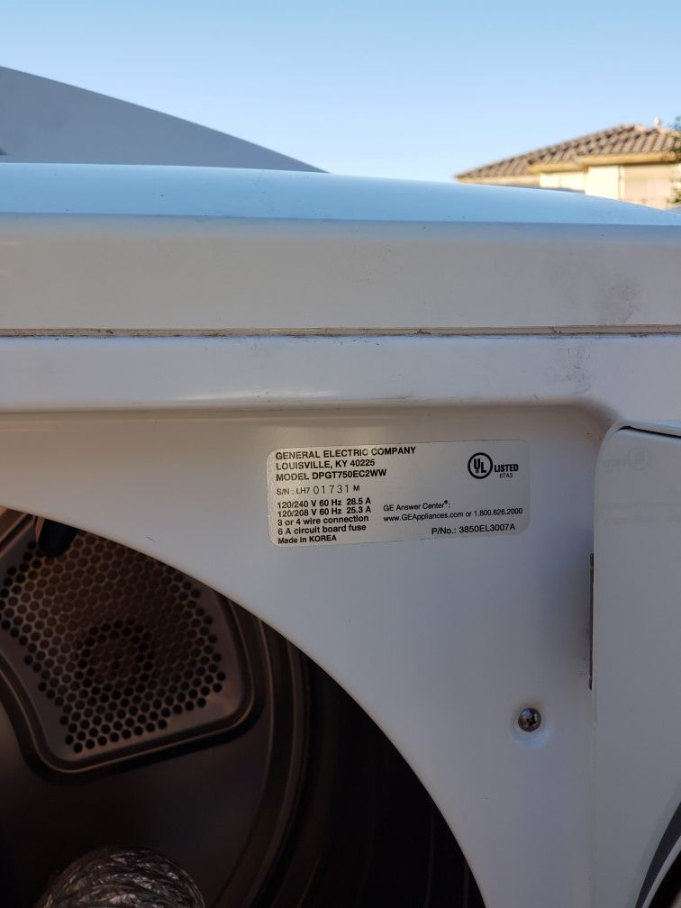GE Profile Harmony King Size Capacity Washer & Electric Dryer EUC for