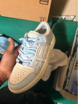 Sizs 41 AMIRI blue  & White Skel-Top Low Sneakers