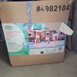 Christmas Lighted Snowmans