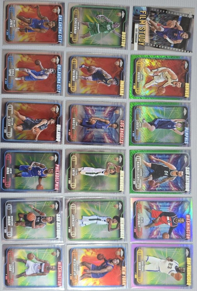 2025 Topps Chrome Basketball Cards