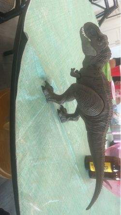 Toys dinosaur and gorilla