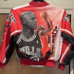 Vintage Michael Jordan Chalkline Fanimation Jacket 10/12