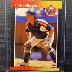 1989 Donruss Craig Biggio Rookie Baseball Card #561