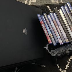 PS4 Pro + 10 games & 1 controller