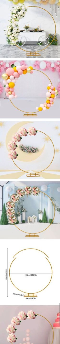 Wedding Arch Backdrop Stand Party Metal Circle Arch Stand