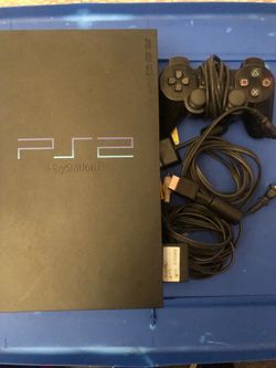 Fat PS2 system + games