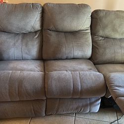 FREEE Grey Recliner Couch