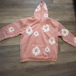 Pink Denmin Tears Hoodie Brand New Size Medium