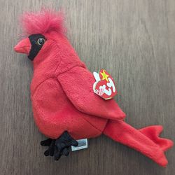 Ty Beanie Babies Mac The Cardinal - tag errors!