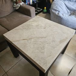 Gorgeous White Marble End Table