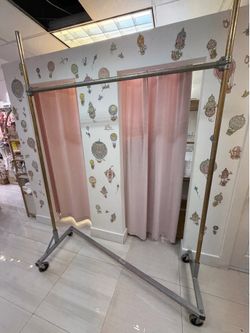 Industrial Z clothing rack