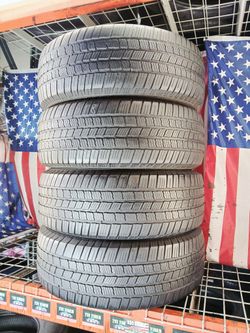 ✅ 4 NICE USED TIRES LT295/70R18 MICHELIN DEFENDER LTX MS2 ALL SEASON TRUCK USED TIRES 295 70 18