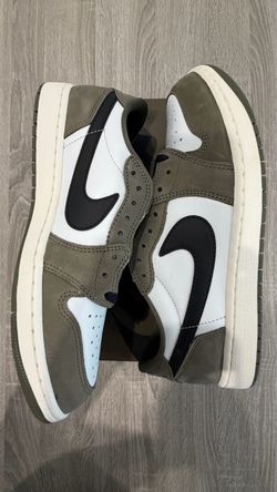Size 10.5 - Nike Air Jordan 1 Low Olive/White/Black *NEW*