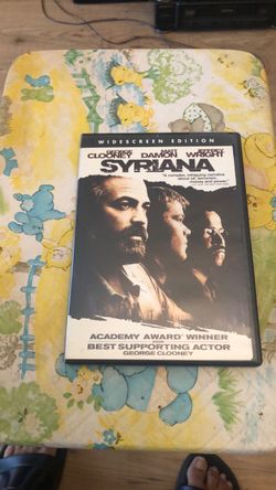 Syriana Movie on VHS with George Clooney, Matt Damon, & Jeffrey Wright 2005