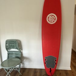 Bloo Tide 8ft Foam Board Surfboard Red 
