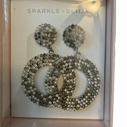 Elegant Silver Starburst Earrings 