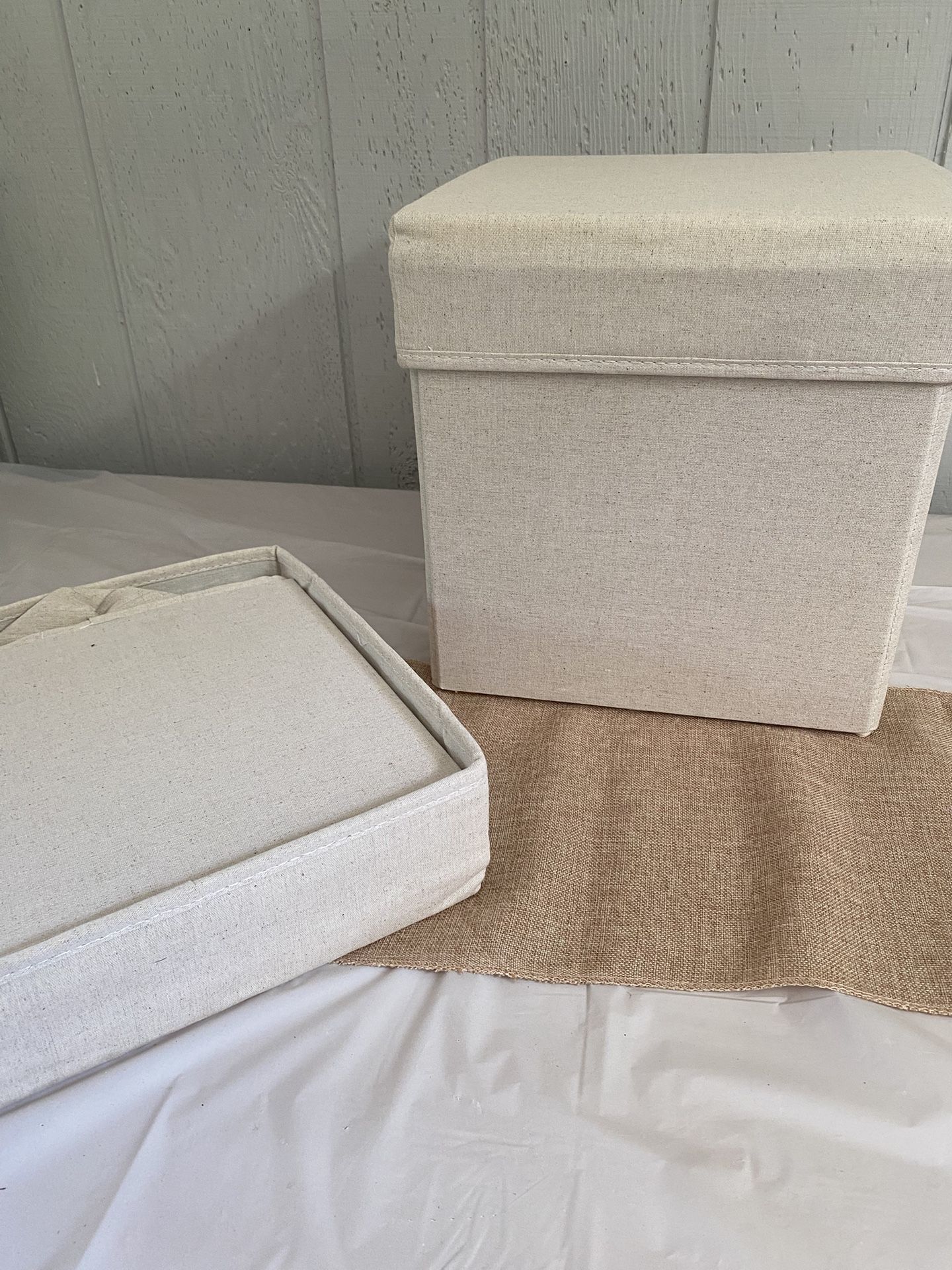 Pottery barn Canvas Storage Cubes