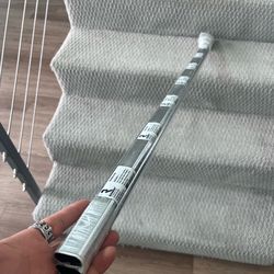 Brand New Custom 47” Oval Modern Closet Rod Silver Chrome