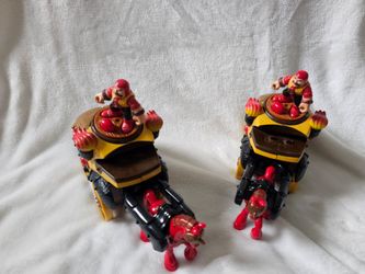 Fisher-Price Imaginext Castle Battle Coach Wagon & Red Horse Pair (2005)