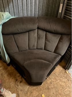 5 seat couch both ends recline 3 pieces you assemble together