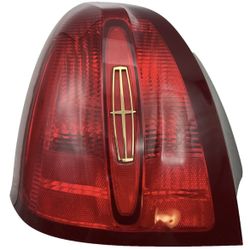 PAIR 98-02 Lincoln Town Car Tail Light Cartier Gold Emblem