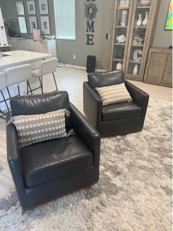 Leather chairs