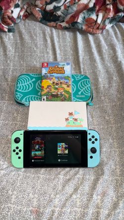 Nintendo Switch Animal Crossing Edition Bundle - Mint Condition