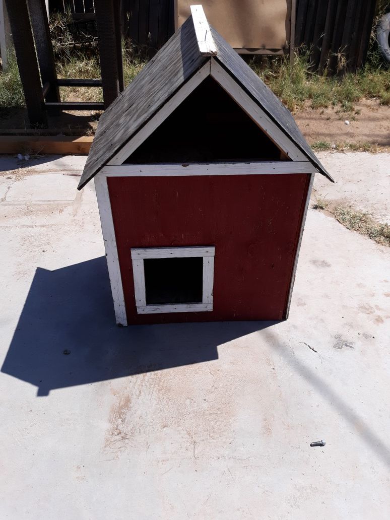 Large cat house or small dog house