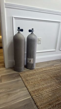 (2) Sherwood 5000 Aluminum Scuba Tanks