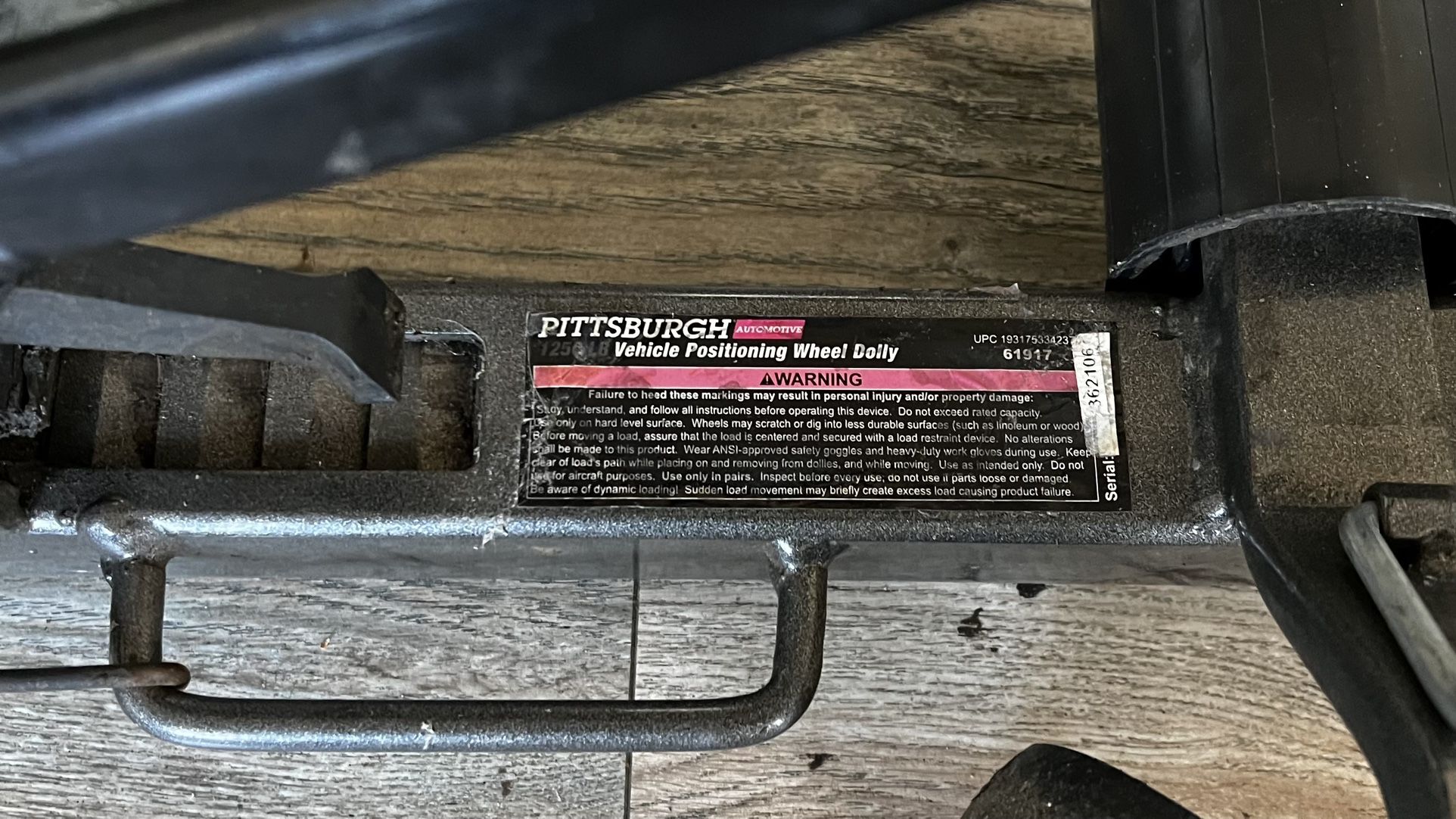 Pittsburgh Wheel Dolly 1250lbs Capacity for Sale in Los Angeles, CA