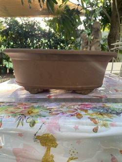 Unglazed Large Bonsai Pot