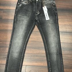 Black Purple Jeans