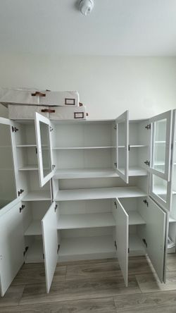 Multi tiered cabinets