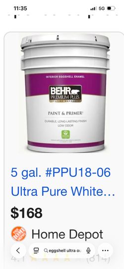 Eggshell ultra pure white premium