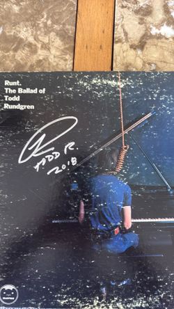 Autographed Todd Rungren Album  Runt :  The Ballad of Todd Rungren